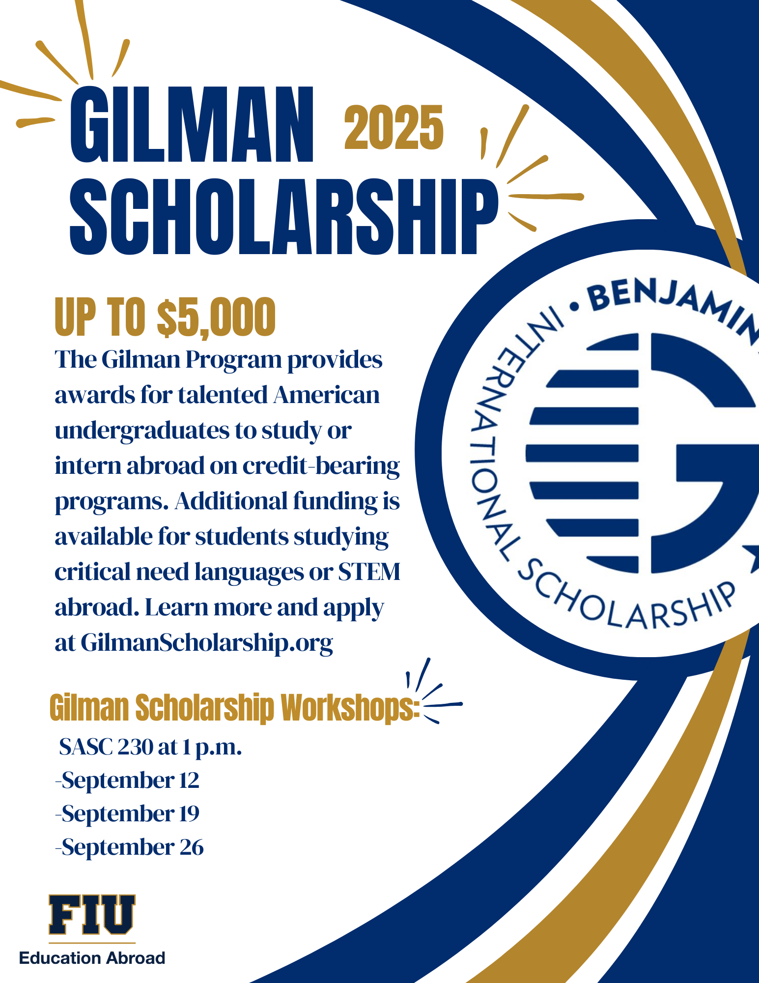 Gilman Scholarship Info Sessions